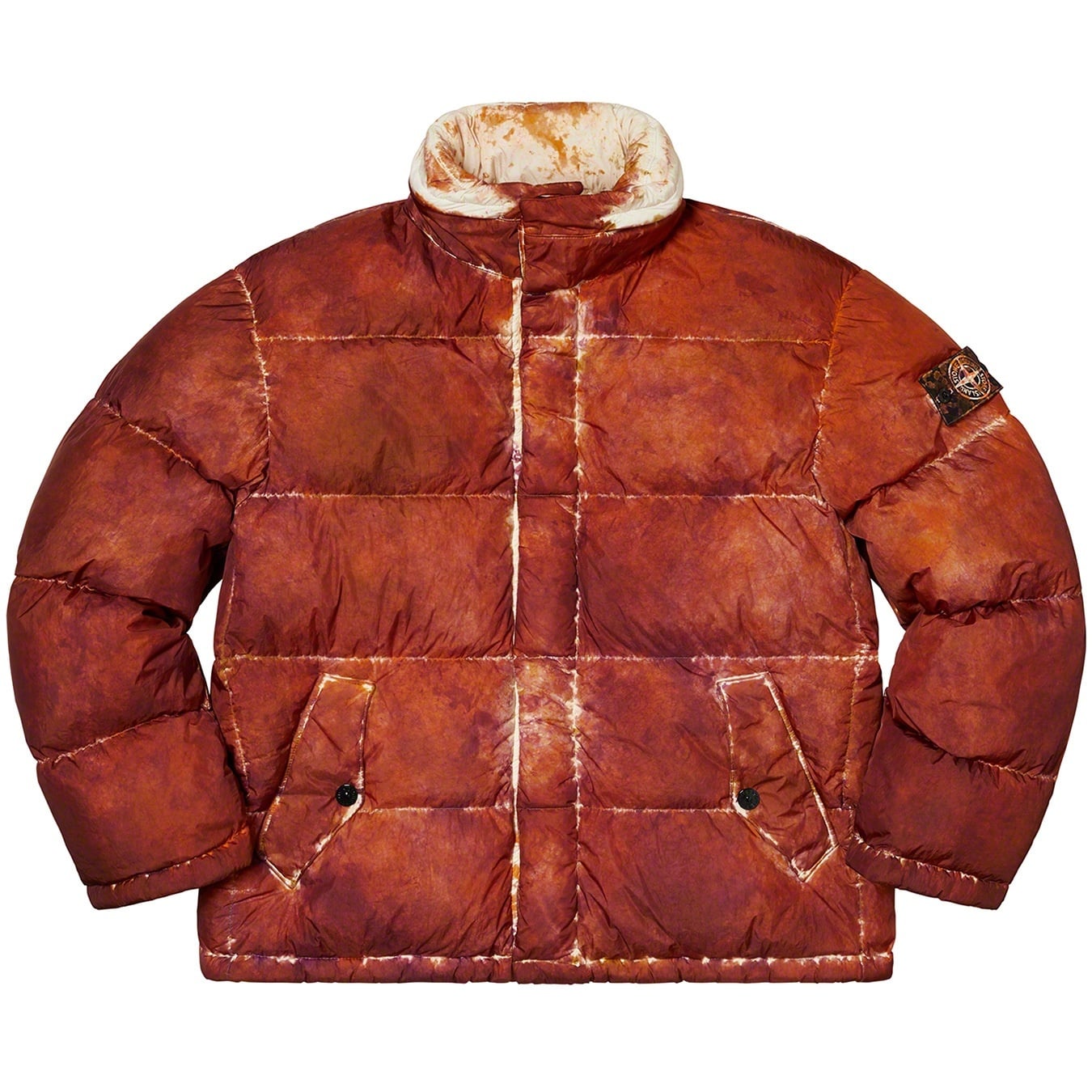 Supreme®/Stone Island® Painted Camo Crinkle Down Jacket view 7